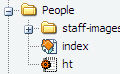 Image showing the people folder structure