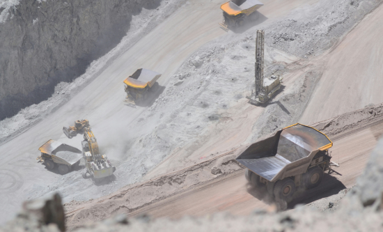 Photo of a copper mine in Chile.
