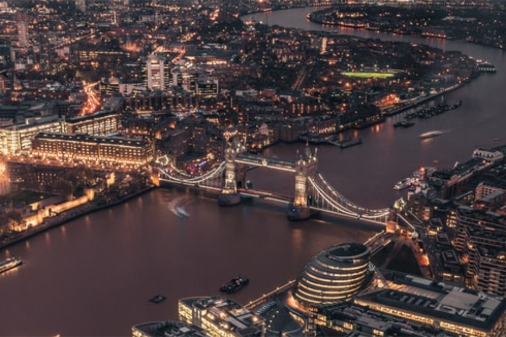 London city at night