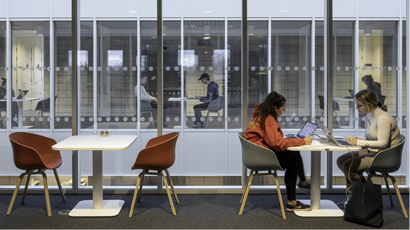 Group of students sitting together