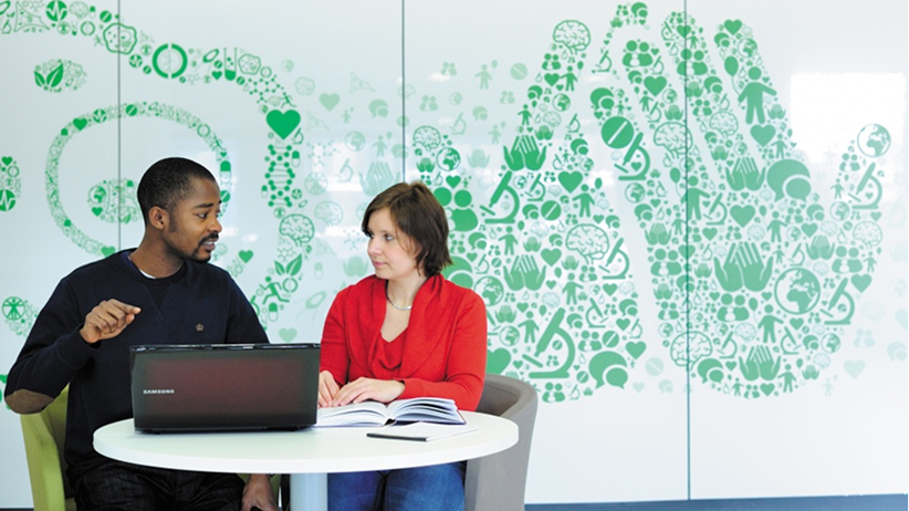 Students sitting together