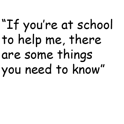 Text about help at school