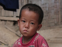 A child expressing anger