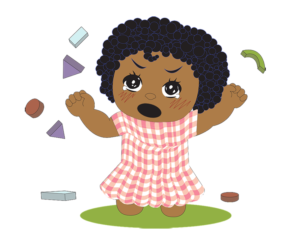 A toddler having a tantrum