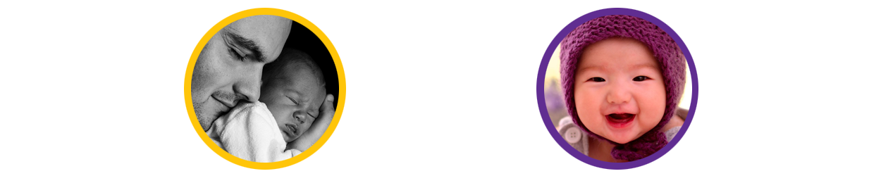 A child cuddling and a child looking