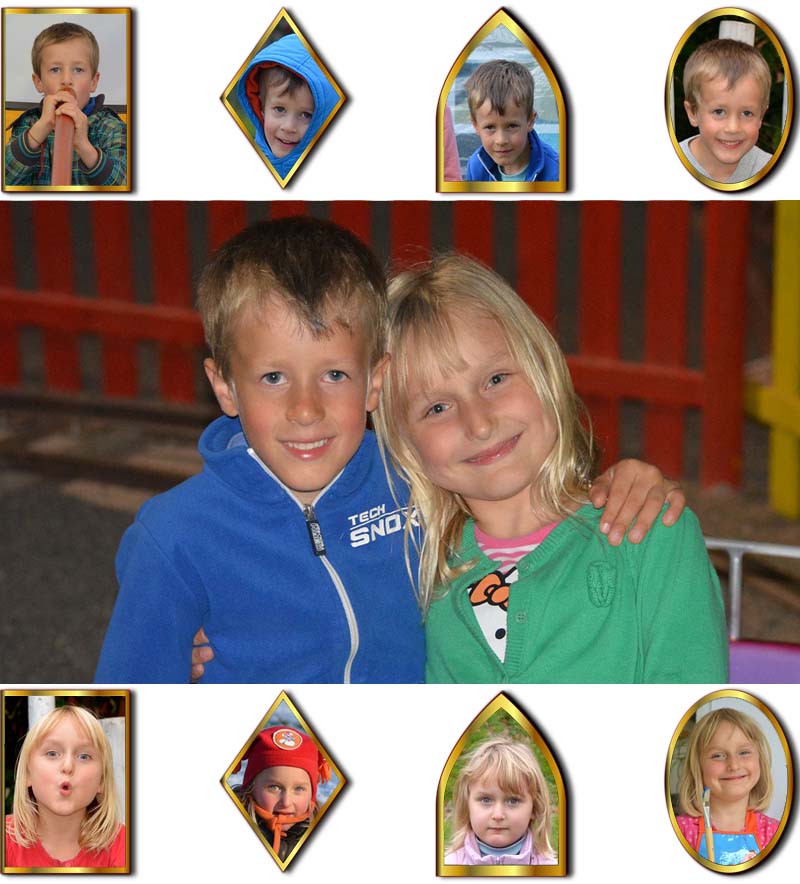 Boy and girl different identities