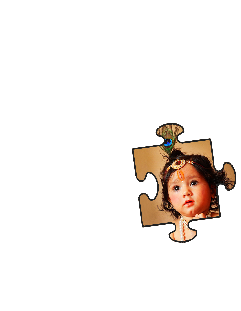 Jigsaw puzzle illustrating pretend play