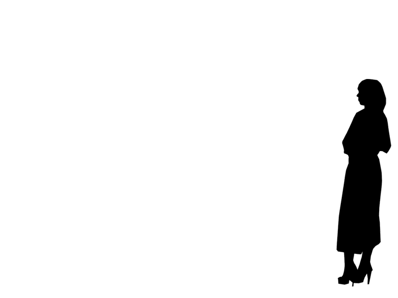 A grandmother in silhouette