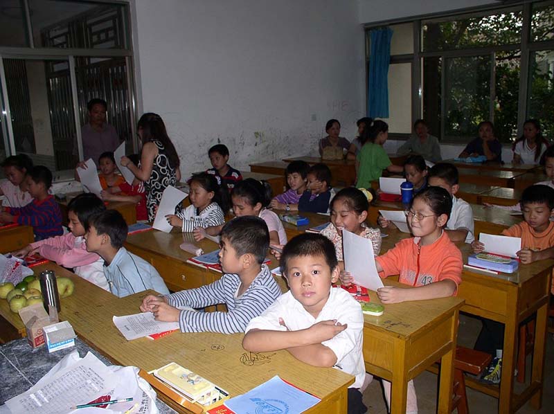 Classroom with children