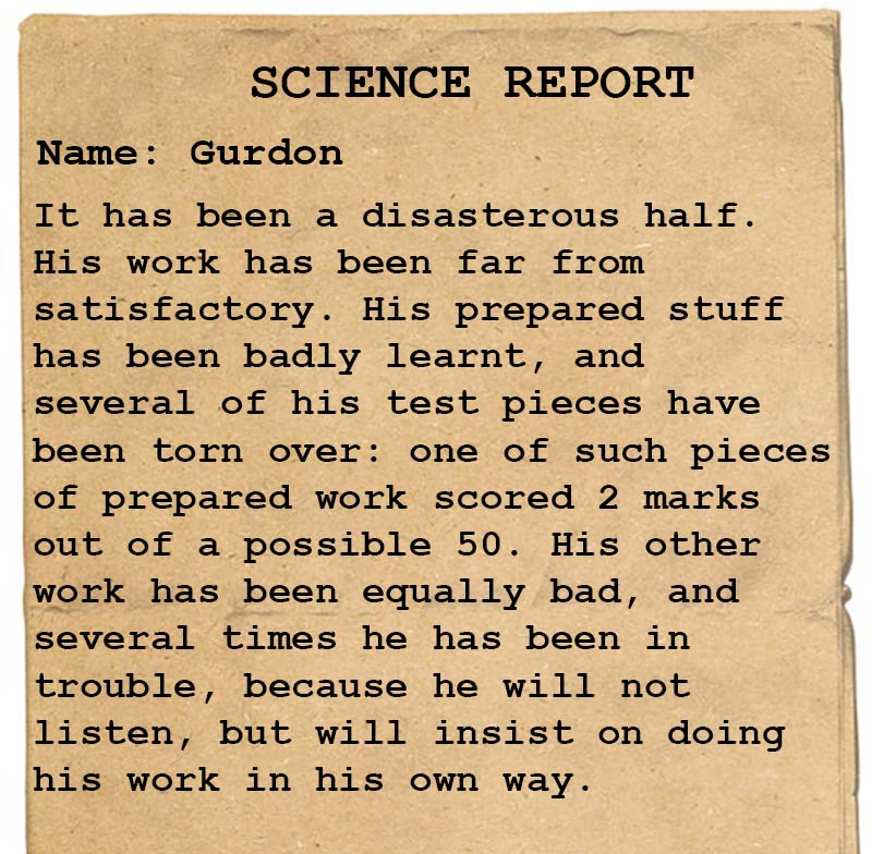 Image of school report