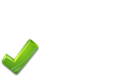 A green tick