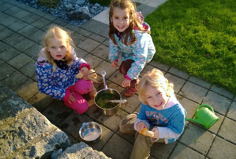 Three friends together