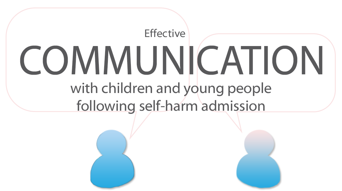 Communication with children and young people following self-harm admission introduction image