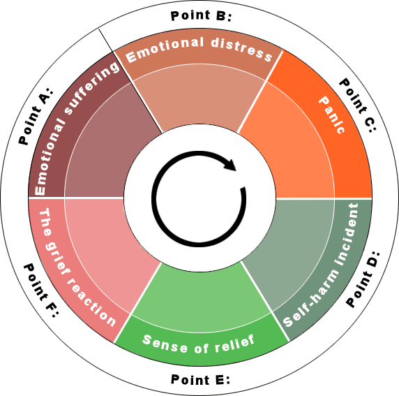 The grief reaction - Segment of self_harm diagram