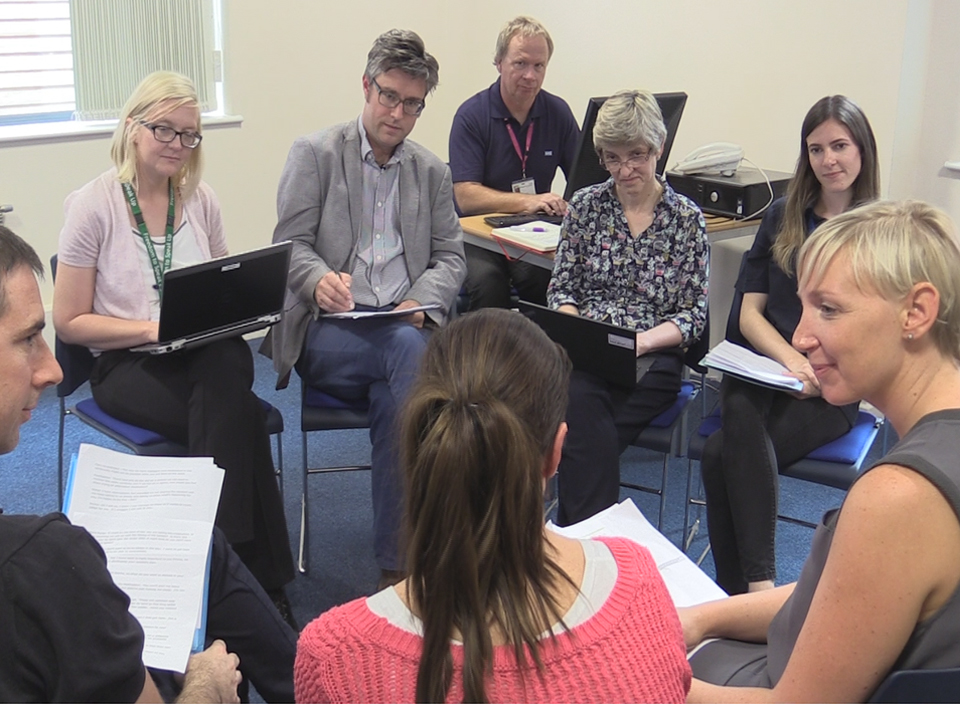 Ideal ward round setup