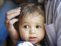 A child expressing fear