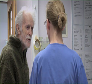 jim making relationships on the ward