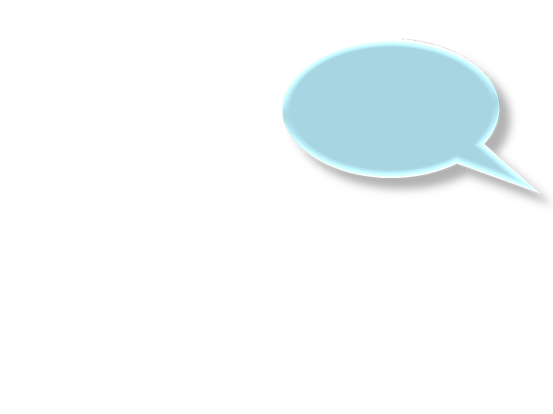 Blue speech bubble