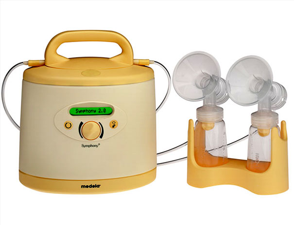 A breast pump used for expressing babies milk.