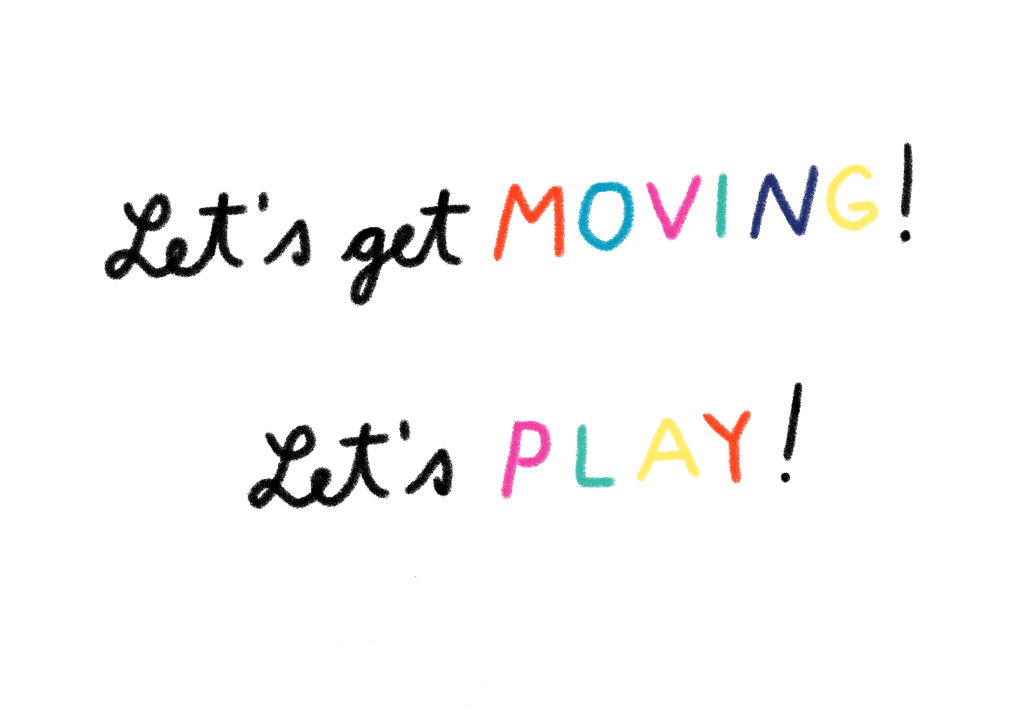 Babygro let's get moving