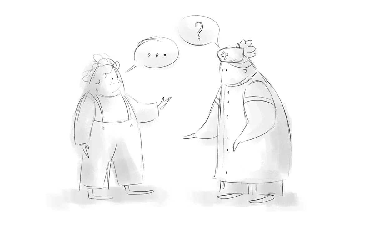 The informal carer as expert - an image of expert as a carer sitting.