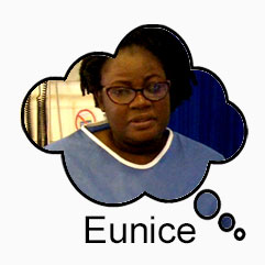 Eunice's thought bubble