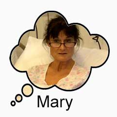Mary's thought bubble