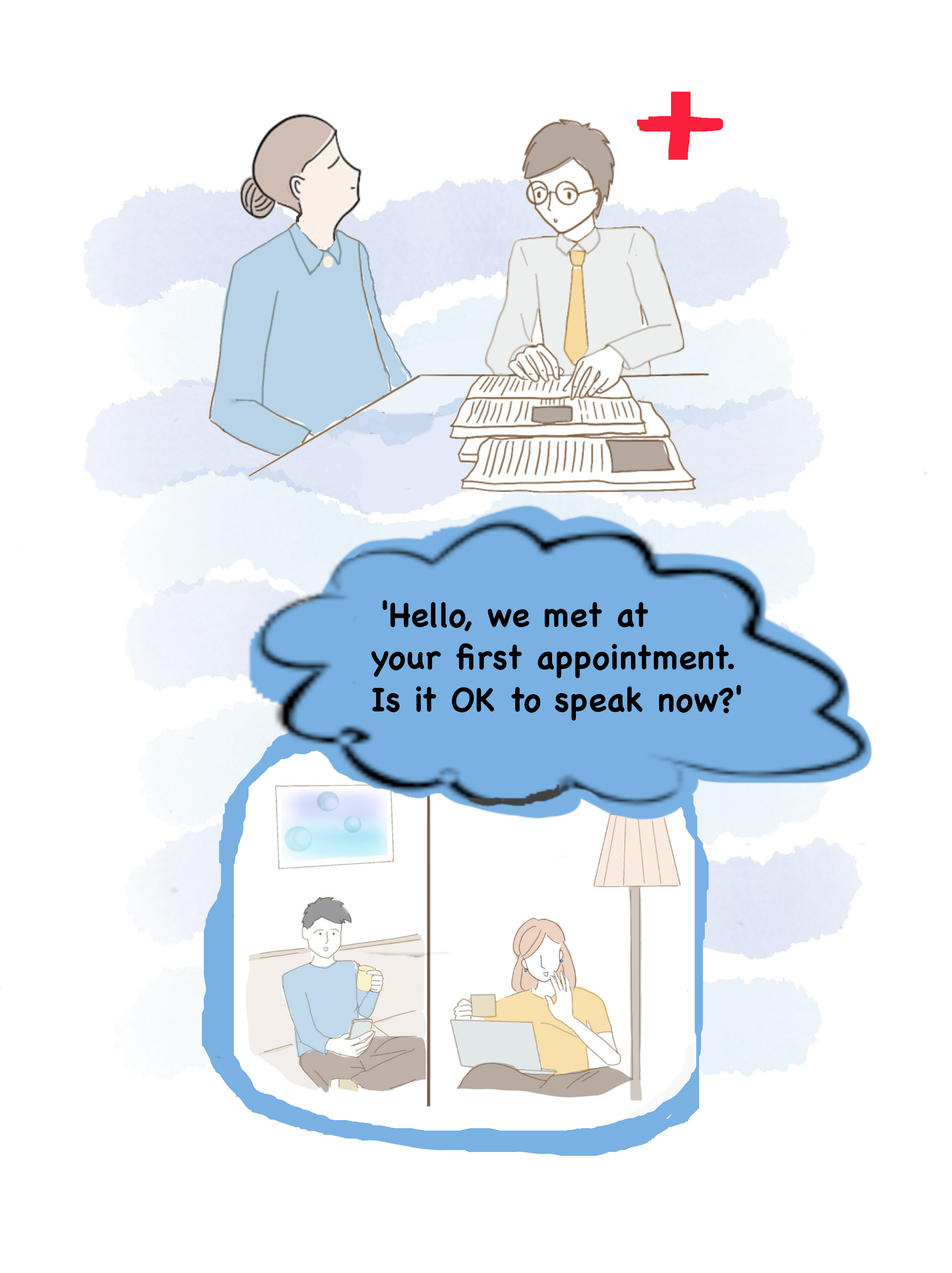 Illustration displaying the enabling of quality and safety through relational connections.