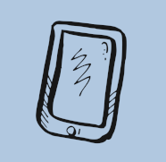 An illustration of mobile phone.