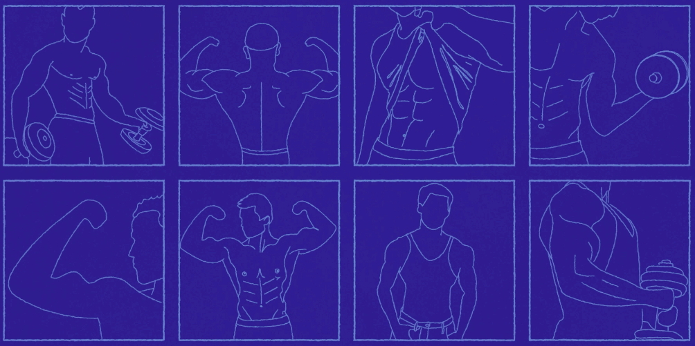 Illustration showing various activities and exercises that are implemented in a gym.
