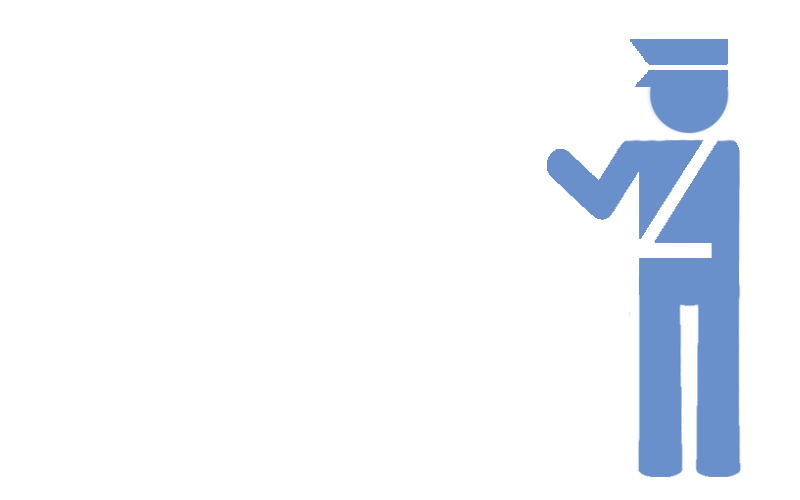 An icon of a policeman