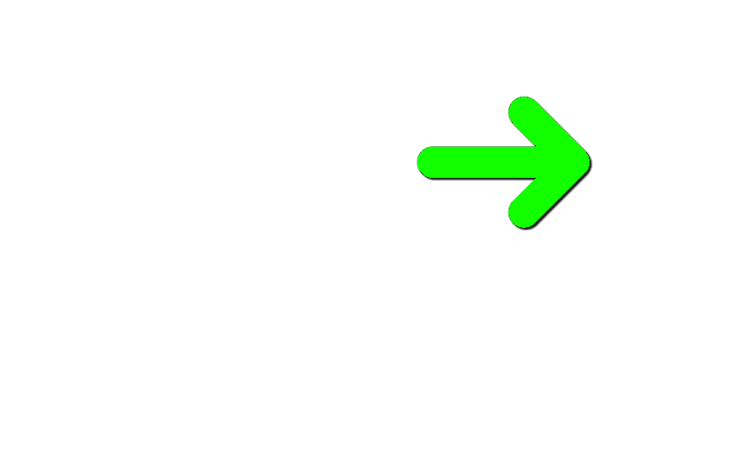 A big green arrow