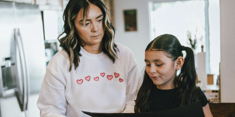 picture of Catherine with her six year old child