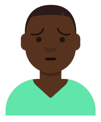 Yusef looking concerned.