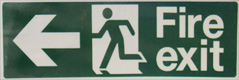 Fire exit sign