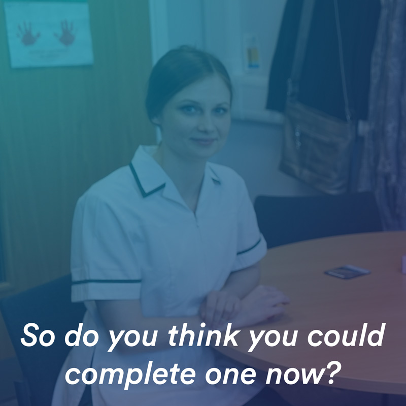 So do you think you could complete one now?