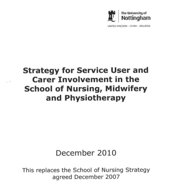 Scan of opening page of a policy document.