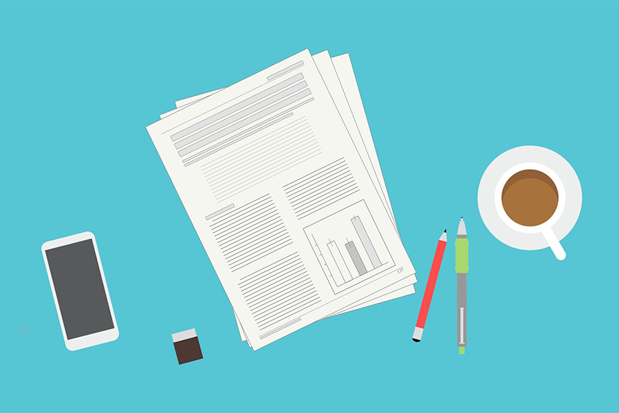 Collecting research data - image of working desktop