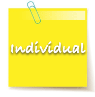 Individual post-it note