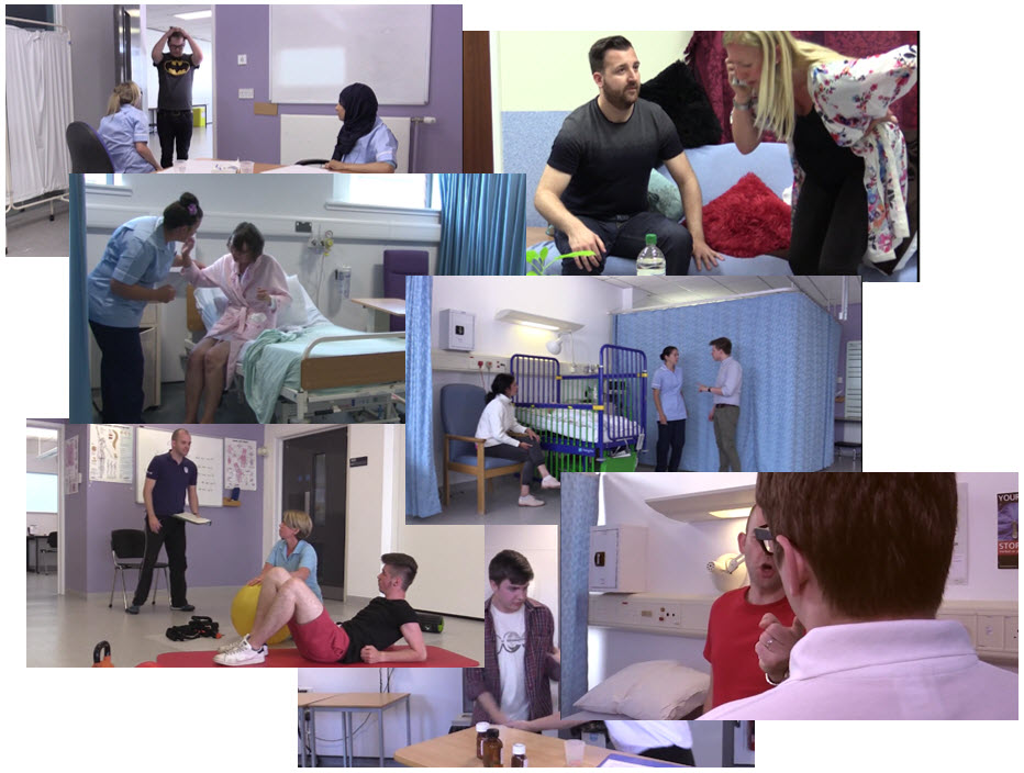 Montage of images from the scenarios conatined within the resource