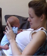 Premature baby and mum