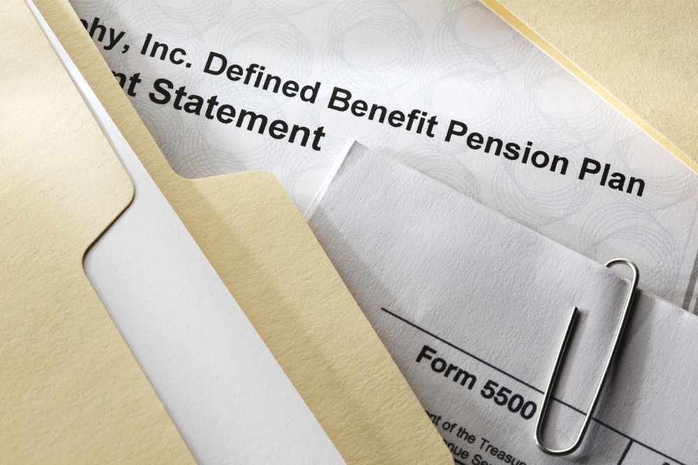 Files from a defined benefit pension plan