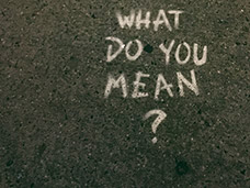 Grafitti 'what do you mean?'
