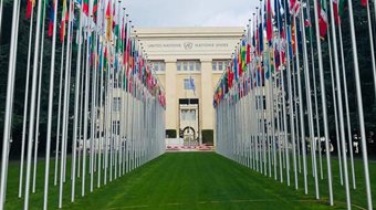 UN Flags in Geneva