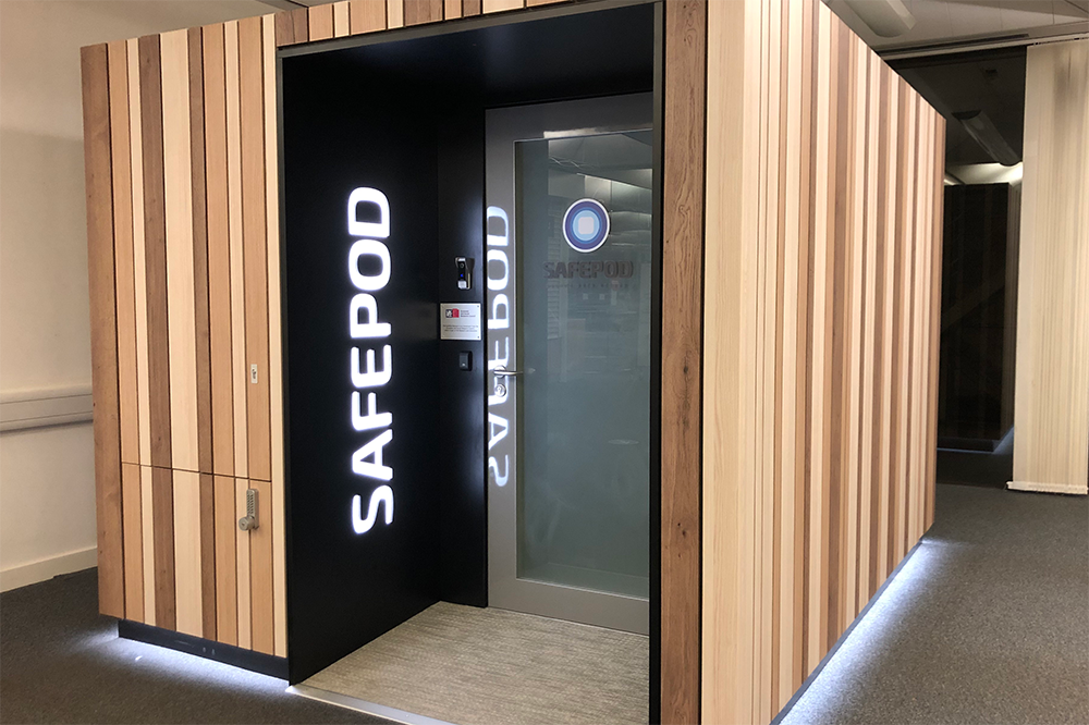 SafePod facility in Hallward Library
