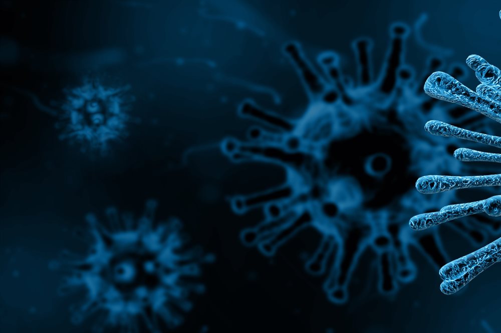 Illustration of virus microscope infection disease