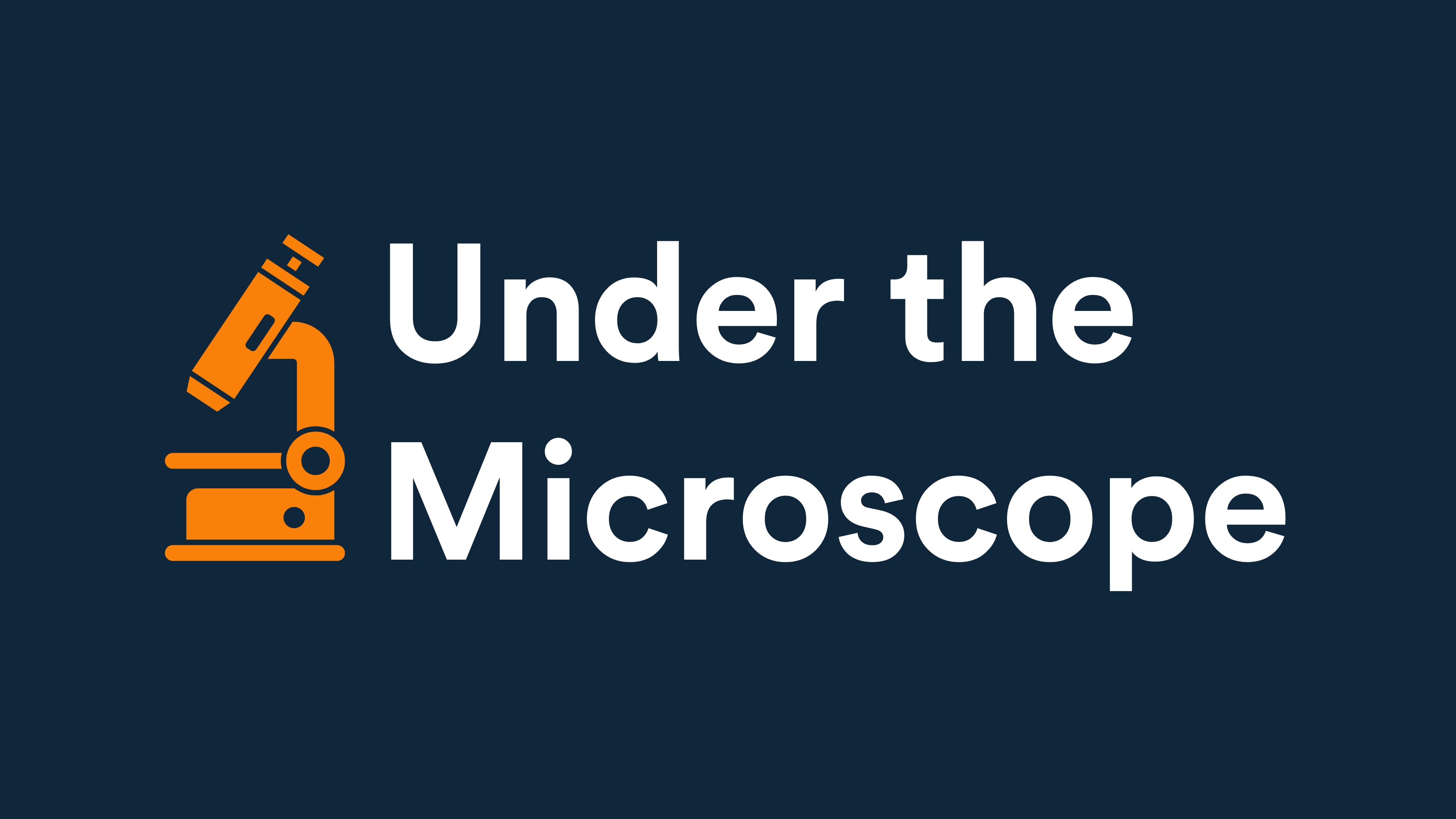 Under the Microscope logo