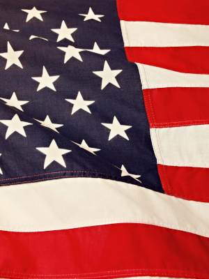 Close up of United States of America flag