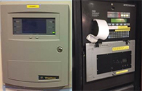 Fire panels in south entrance - City hospital