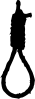 Silhouette of a noose
